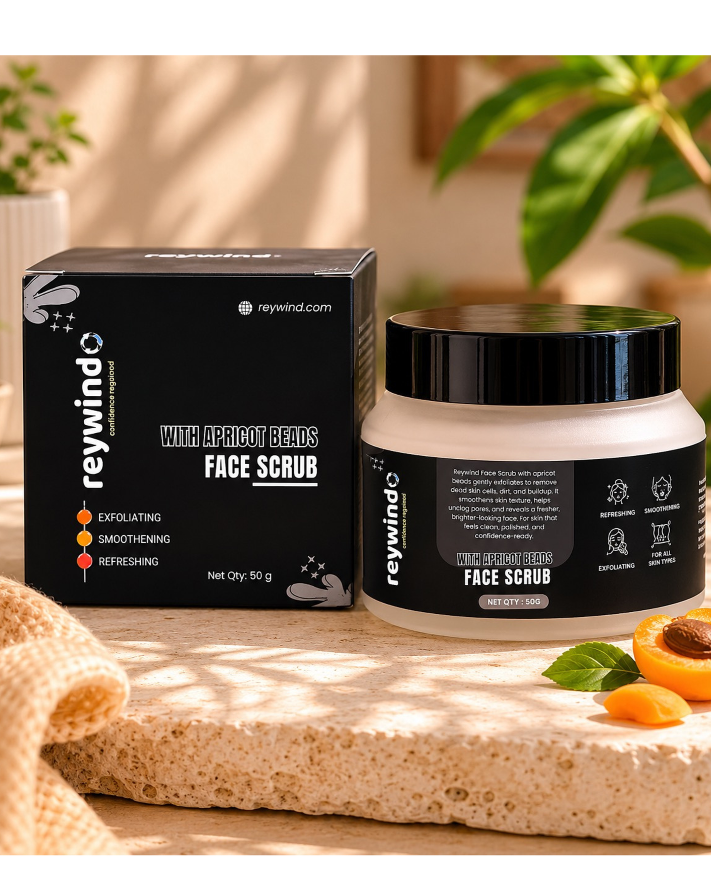 Face Scrub with Apricot Beads