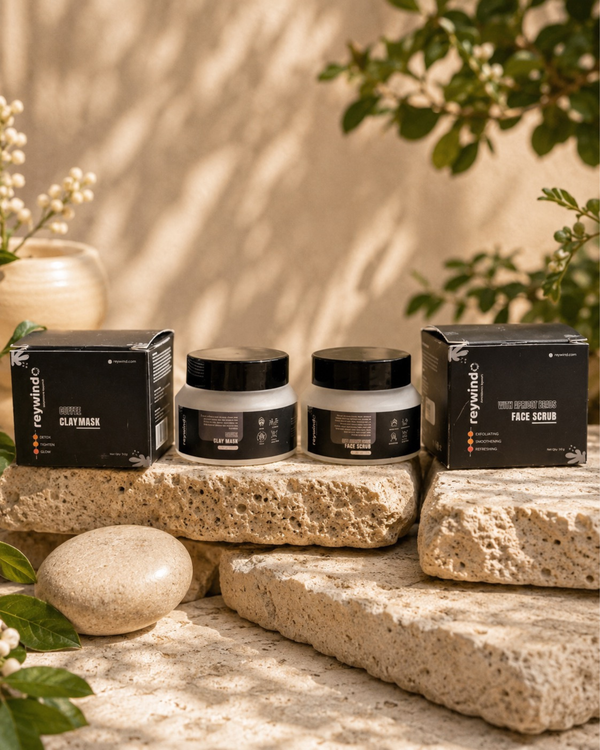 Reywind Coffee Clay Mask & Apricot Face Scrub